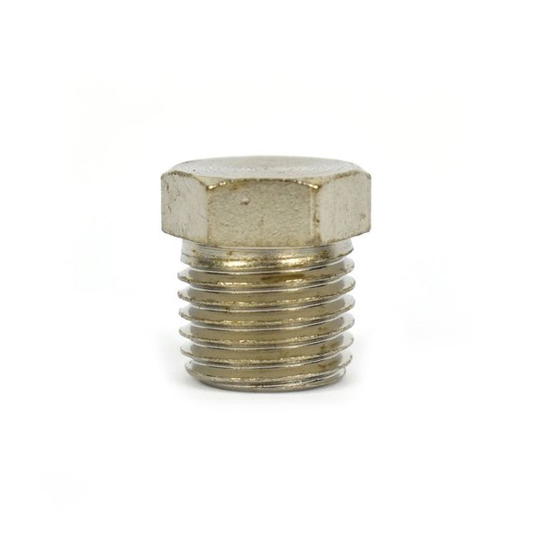 Interstate Pneumatics Steel Hex End-Plug 1/4 Inch NPT Male, PK 50 FPP41S-50K